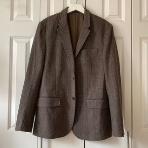 Gap Mens Herringbone Blazer Jacket